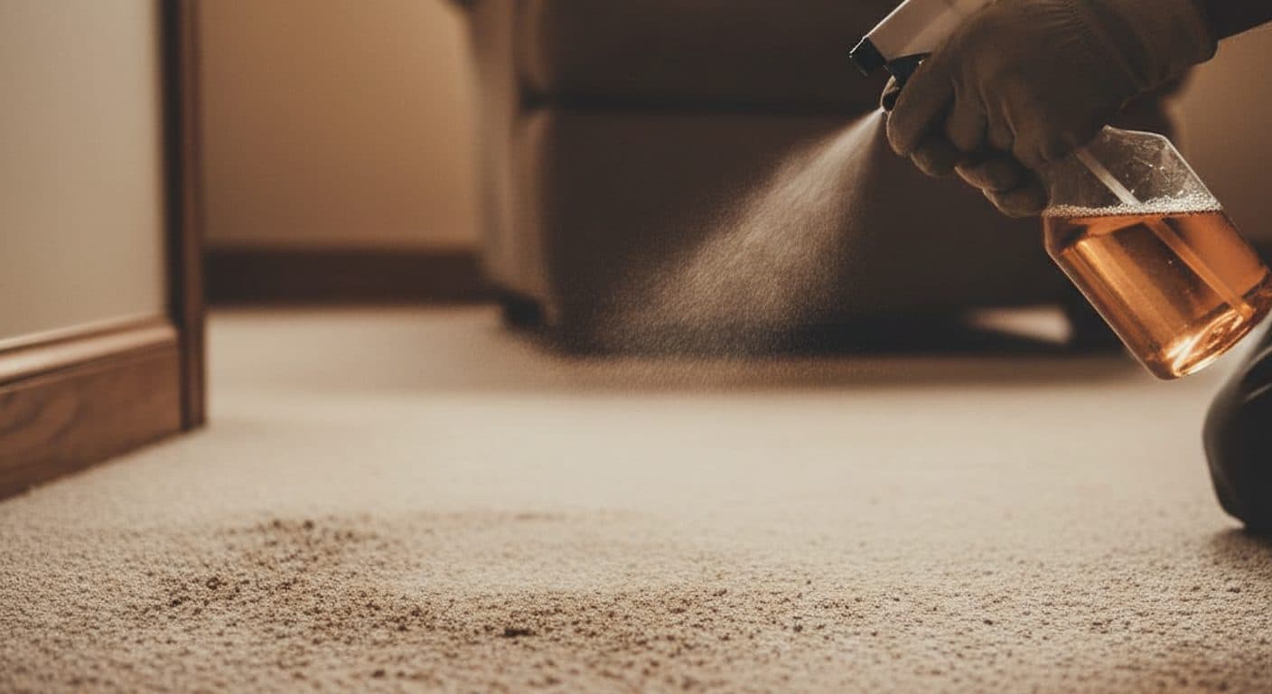 Carpet cleaning result, view 2