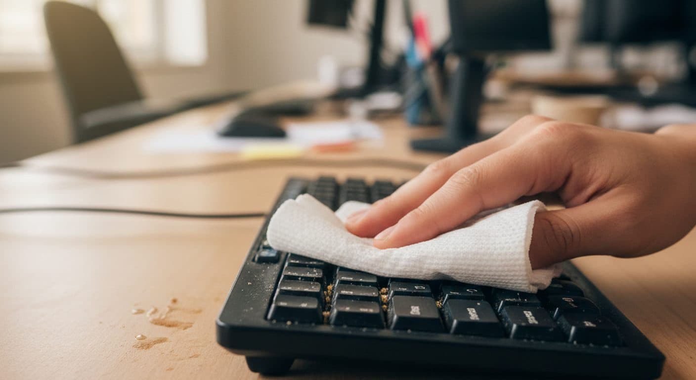 A clean modern office after a professional service