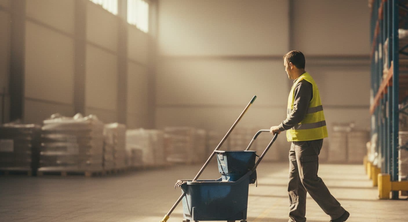 Commercial cleaning work, view 4