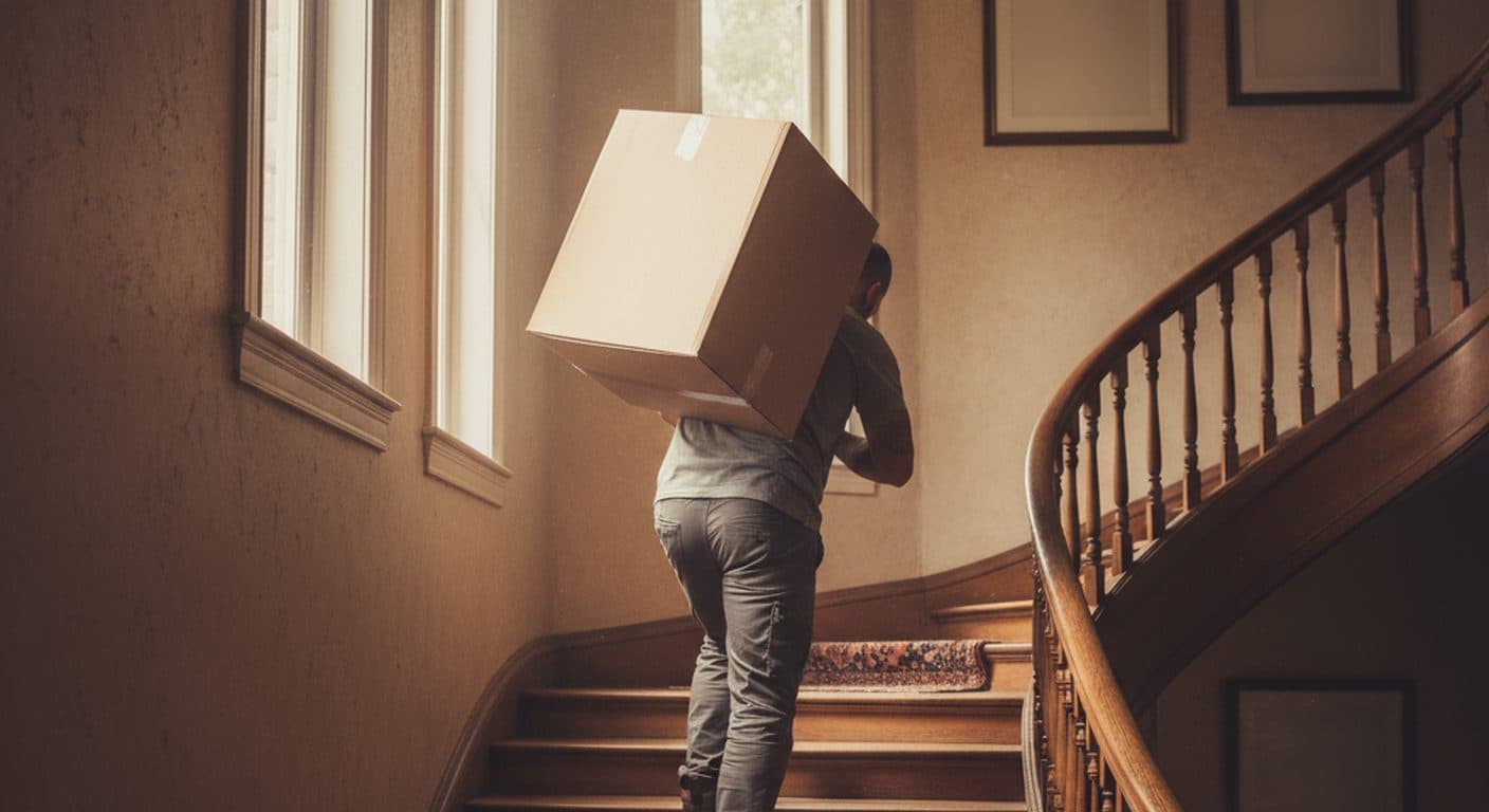 Local moving crew at work, view 1