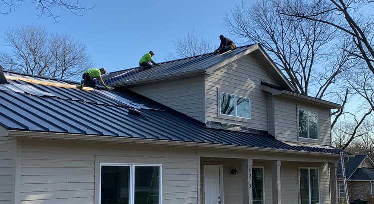Roofing repair work