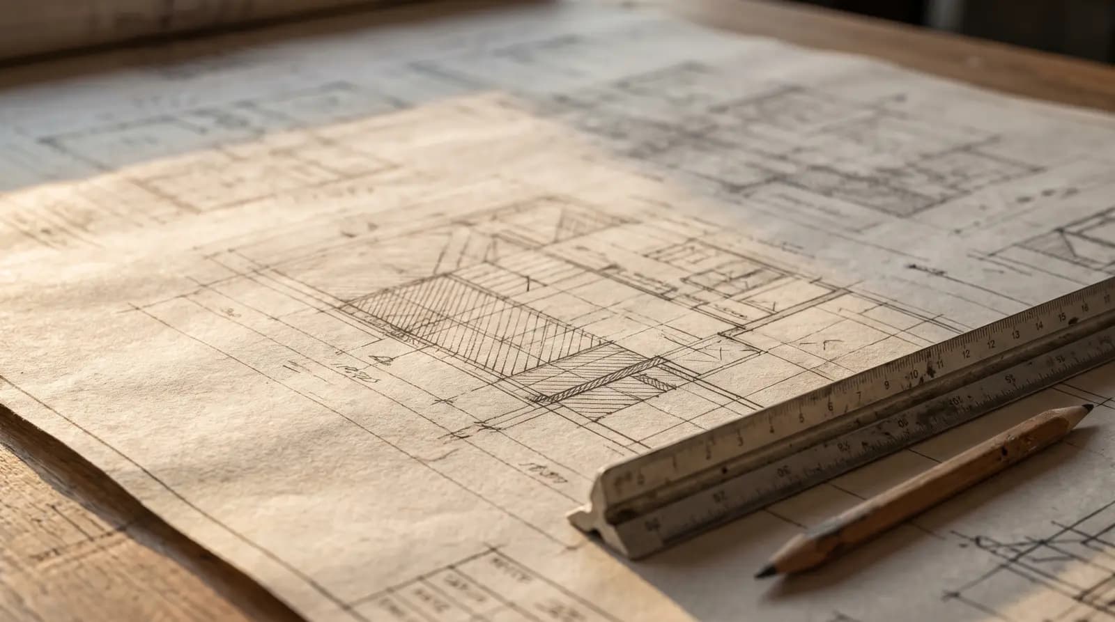 Construction blueprint, the planning phase of pre-construction work in Ohio