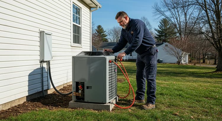 HVAC repair and installation work