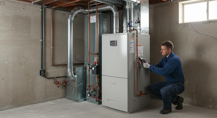 HVAC repair and installation work