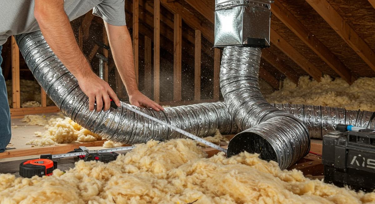 HVAC technician repairing an air conditioning unit