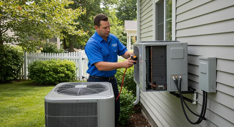 HVAC repair and installation work