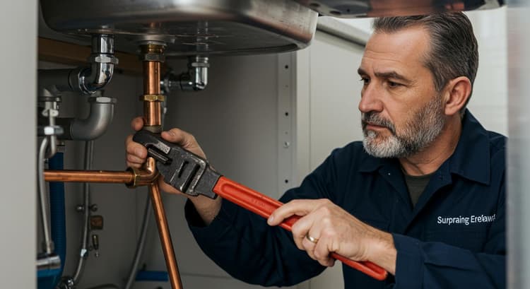 Plumbing repair work