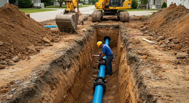 Plumbing repair work