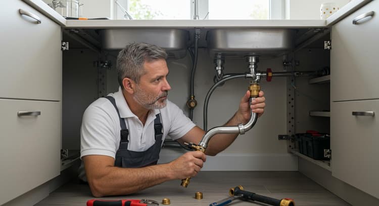 Plumbing repair work